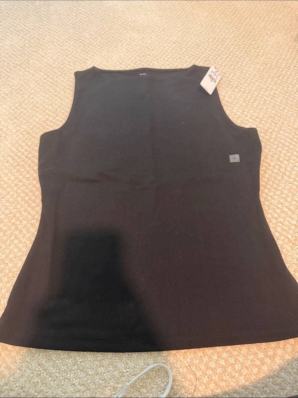 Express Black Ribbed Sleeveless Tank Top